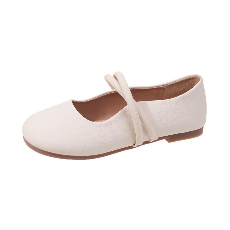 New Soft-soled Flat Shoes for Women, Gentle Grandma Shoes and Leather Shoes