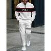 Men's 2Pcs Tracksuit Half Zip Sweatshirt  Jogger Pants Set