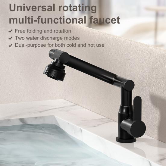 360-Degree Rotating Faucet Extender Leakproof Universal Fit Easy to Install Swivel Kitchen Faucet Aerator Sink Attachment