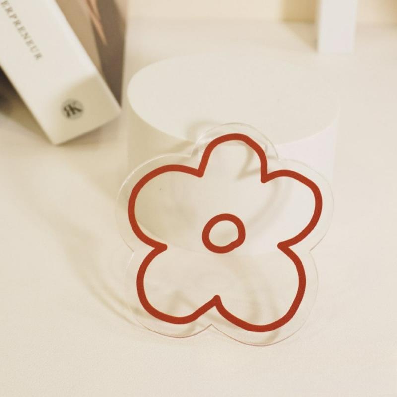 

Акриловая подставка под стакан в корейском стиле с цветком, прозрачная подставка, нескользящая подставка для кухонных принадлежностей, коврик для чашки, барной кружки, подставки под напитки с изображением животных из мультфильмов