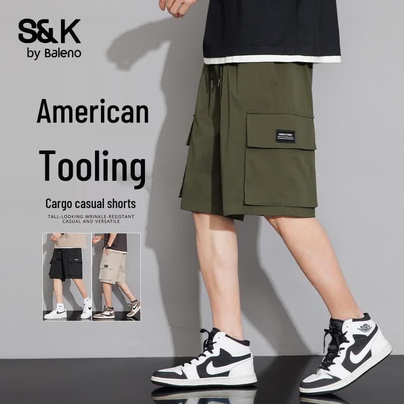 

Baleno S&K Men s Summer Loose Casual Workwear Shorts 4XL
