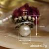 Punk Personalized Wide Ring Status Symbolizes European and American Luxury Wrapped with Irregular Lines