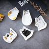 1PC Japanese Grocery Animal Incense Tray Thread Rack Incense Tray Cat Ceramic Oil Dish Plate Decoration Creative Home