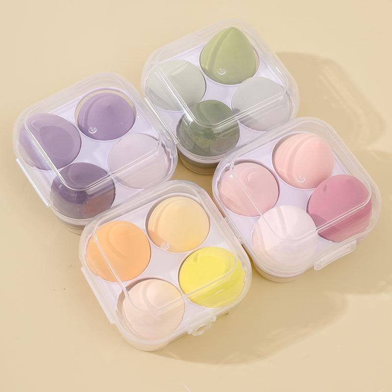 Beauty Egg Makeup Svampsett: Elastisk luftpute, Powder Puff Tool