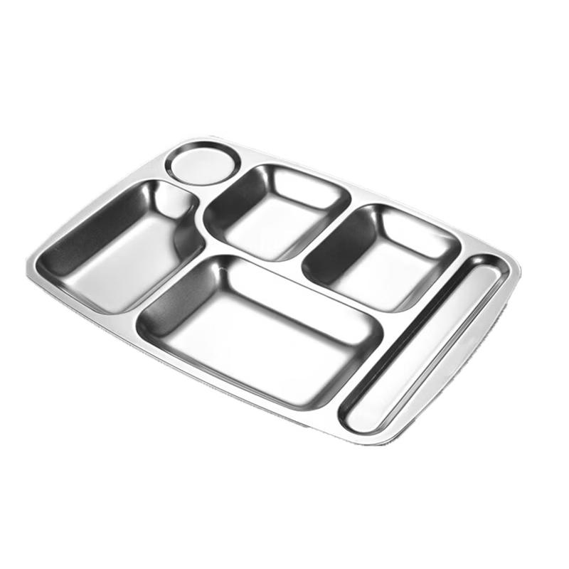 Yilan 304 Stainless Steel Divided Meal Tray