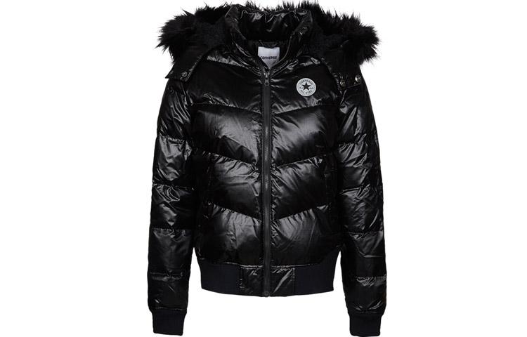 Converse Down Jackets Women s Black Detachable Hood Moderate Other 10002882-A03 M