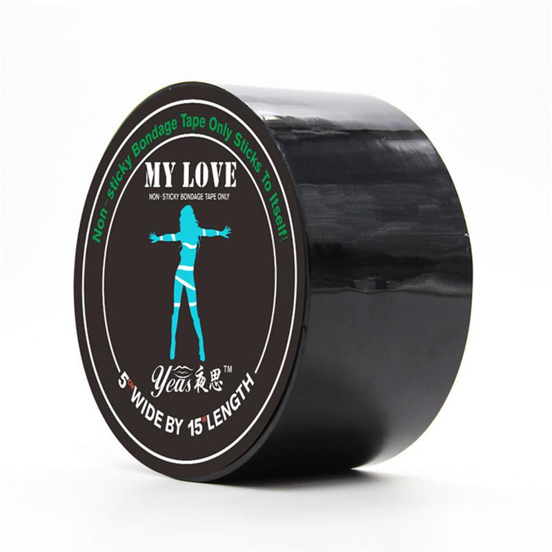 Bdsm Bondage Electrostatic Adsorption Tape Skin Friendly Body Harness Tied Static Sex Toys For Couple Tied Adult Toy 15M