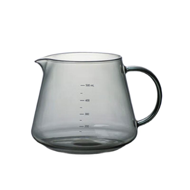 

Glass Coffee Servers Pours Over Coffee Maker 500ML/600ML Glass Coffee Sharing Pot Filter Cup for Home and Office