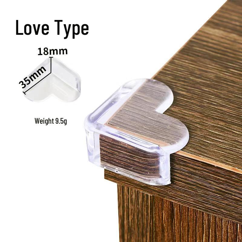 Children's Transparent Silicone Corner Protectors - Cute Anti-Bump Table Padding