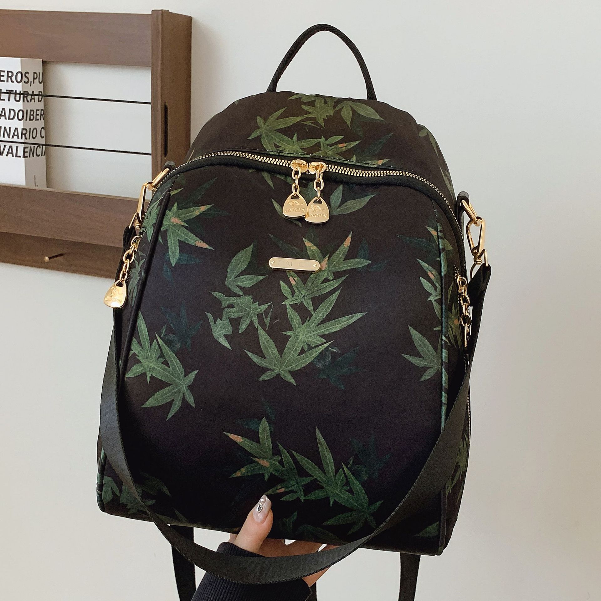 

2025 Outdoor Leisure Backpack New Multi-purpose Large Capacity Versatile Shoulder Bag Travel Fashion Student School Bag Women чёрный