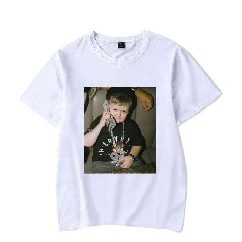 Hasbulla Fighting T-Shirt Mini Khabib Blogger Grafik-T-Shirts Herren Damen Hochwertiges Oversize-T-Shirt Streetwear