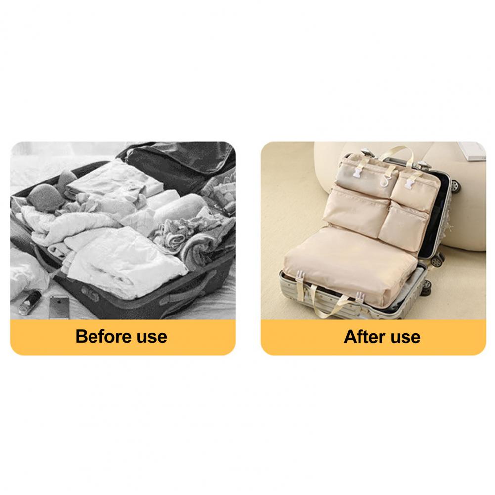 Storage Holder Capacity Clothes Storage Bag with Multiple Compartments Dustproof Hanging Organizer for Suitcase for Travel