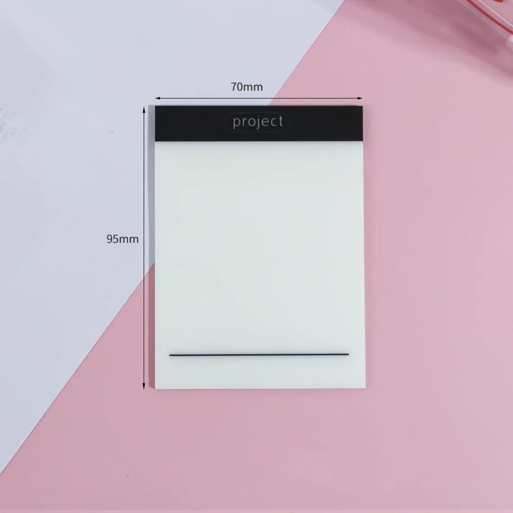 

50 листов, прозрачный ПЭТ, водонепроницаемый блокнот для заметок, мини-блокнот для студентов, сотрудников, канцелярские принадлежности, портативный блокнот