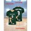 Soccer Jersey For Men's T-shirts V Neck Short Sleeve Sports Uniform Tops