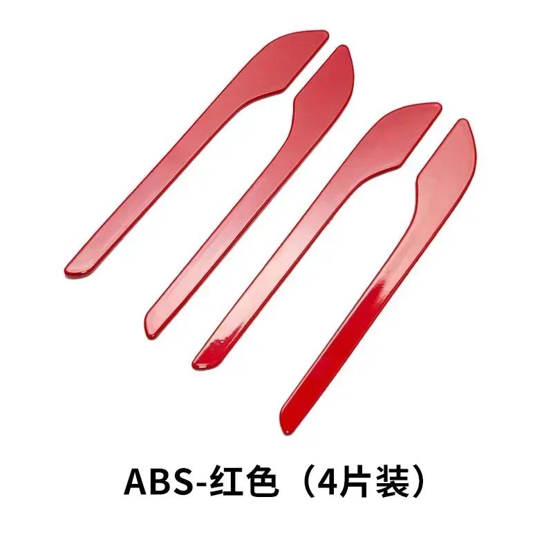 4Pcs/Set For Tesla Model 3 Y Carbon Fiber ABS Styling Premium Durable Accessories Model3 2025 Car Door Handle Cover Protector