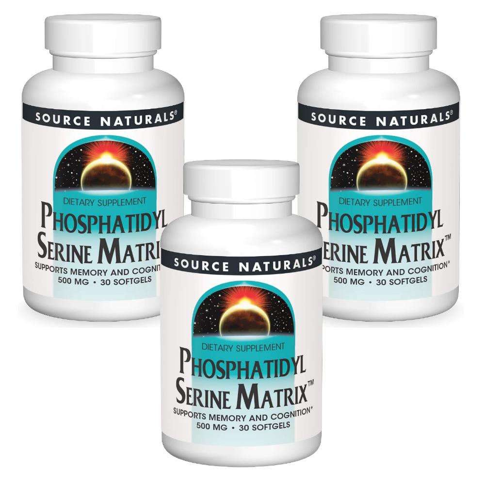 Source Naturals Phosphatidylserine Matrix 500mg Softgels 3 pcs (30 Tablets)