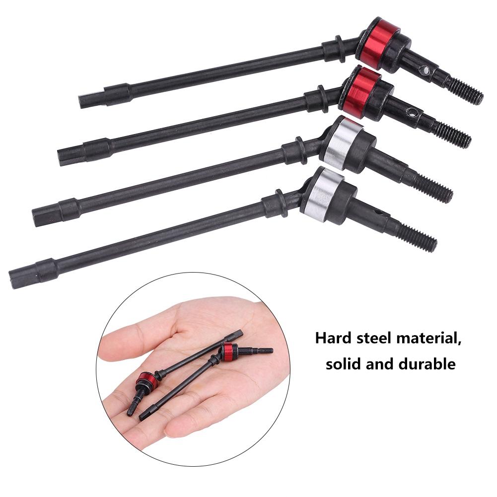 4 Pcs Remote Control Model Accessory Parts Hard Steel Front Axle Drive Shaft for SCX10 RC Car