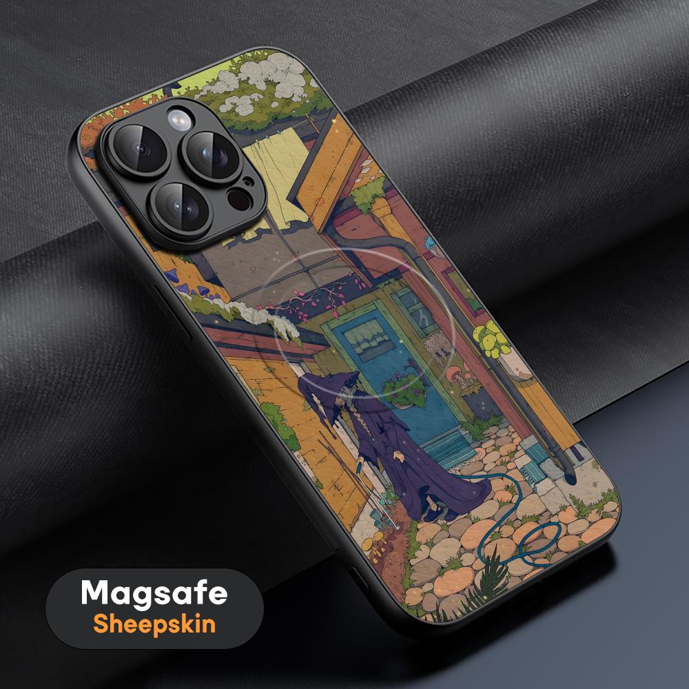 Art Lonomycin Style Popular Phone Case For iPhone 17 16 15 14 13 12 11 Plus Pro Max  High-end Luxury Magsafe Sheepskin