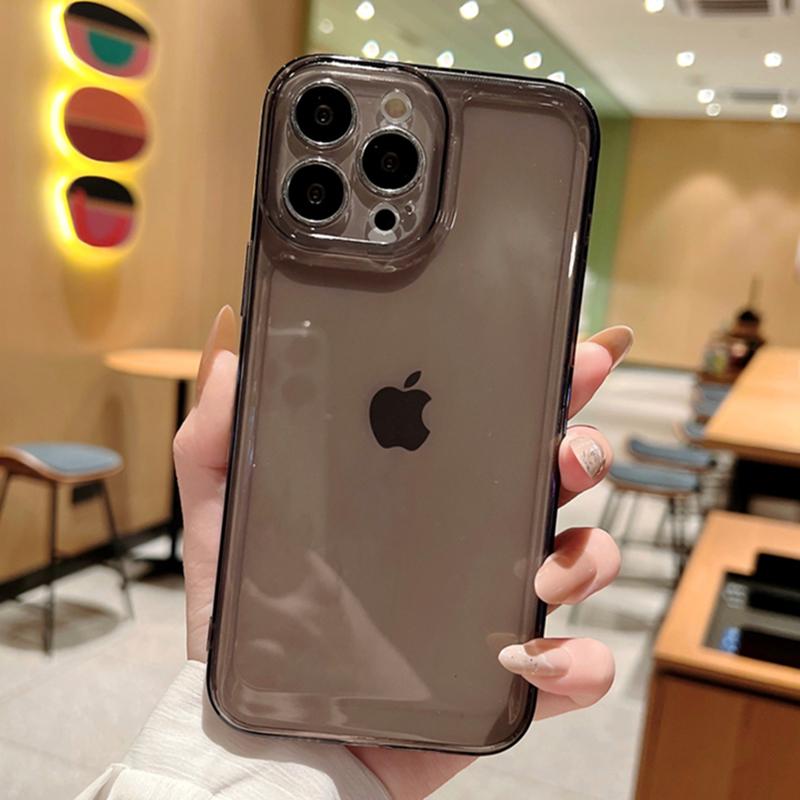 Luxury Transparent Shockproof Phone Case for iPhone 15 14 13 12 Mini 11 Pro X XR XS Max 7 8 Plus SE Clear Bumper Soft Tpu Cover