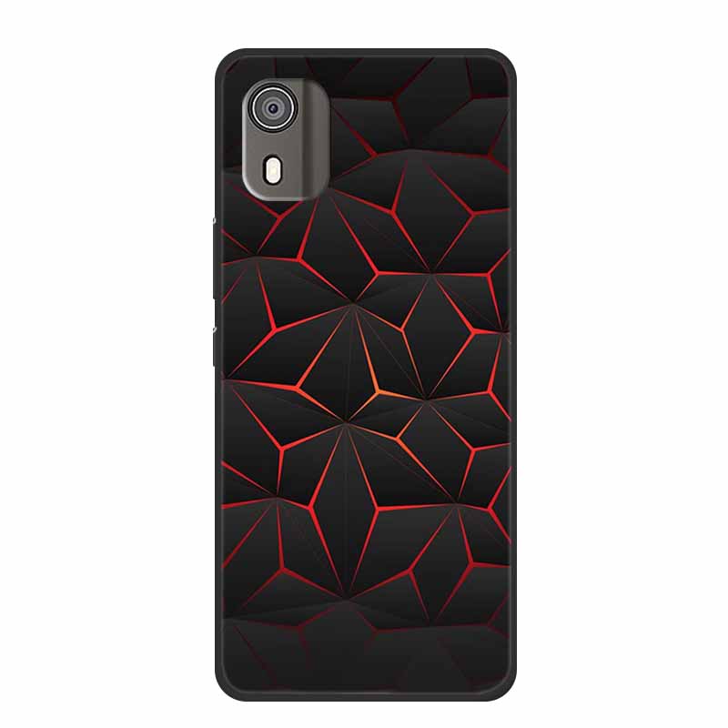 Case For Nokia C02 Luxury Soft Silicone TPU Black Phone Cover for Nokia C02 C 02 NokiaC02 Funda Lovely Shockproof Bumper Coque