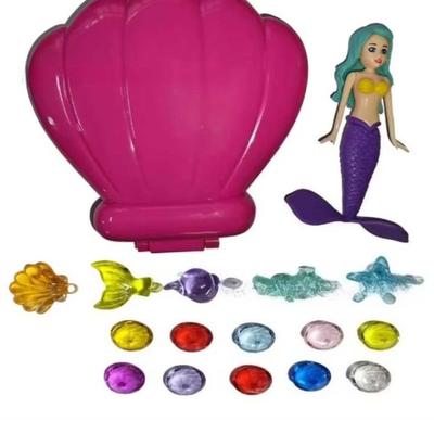 Funny Spin Mermaid Dive Toys Princess Floats Rising Design Floating Shell Mermaid Educational Discovering Treasure