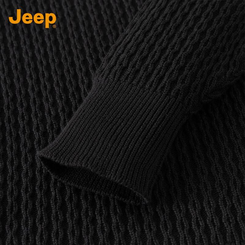 Jeep Men's Pure Cotton Crew Neck Sweater