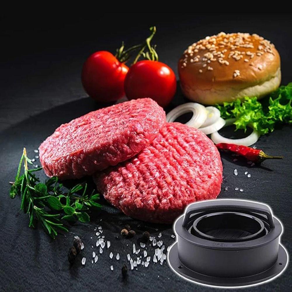 Round Shape 3 in 1 Burger Press Non Stick Stuffed Burger Patty Press  Grill