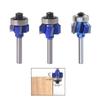 R1/R2 Woodworking Milling Cutter 4 Teeth Trimming Cutter Shank Edge Trimmer Router Bit Wood Edging Veining Grooving Tool
