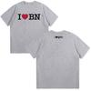 Quevedo CAMISETA "I LOVE BN" T Shirt Women Y2K T-shirt Summer Cotton Short Sleeve Tops Fashion Breathable Simple Clothing Casual