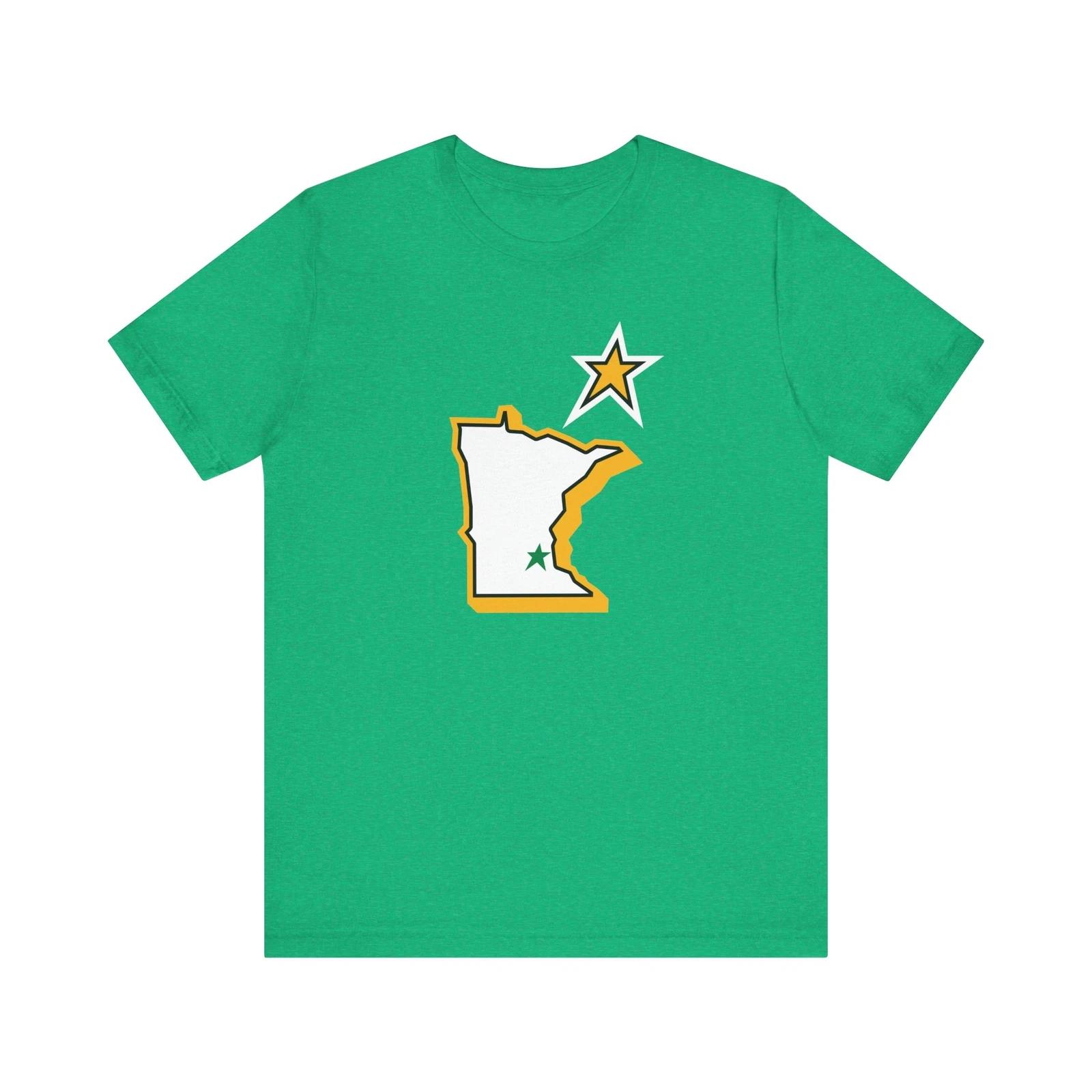 NHL Hockey Minnesota State of Hockey Vintage Tee, Wild North Stars Shirt, Unisex M