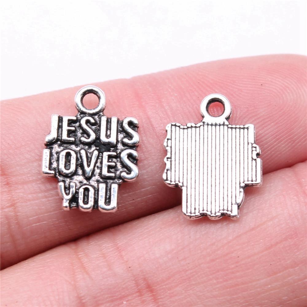 Pandantiv cu farmece din relicva lui Isus, bijuterii estetice artizanale