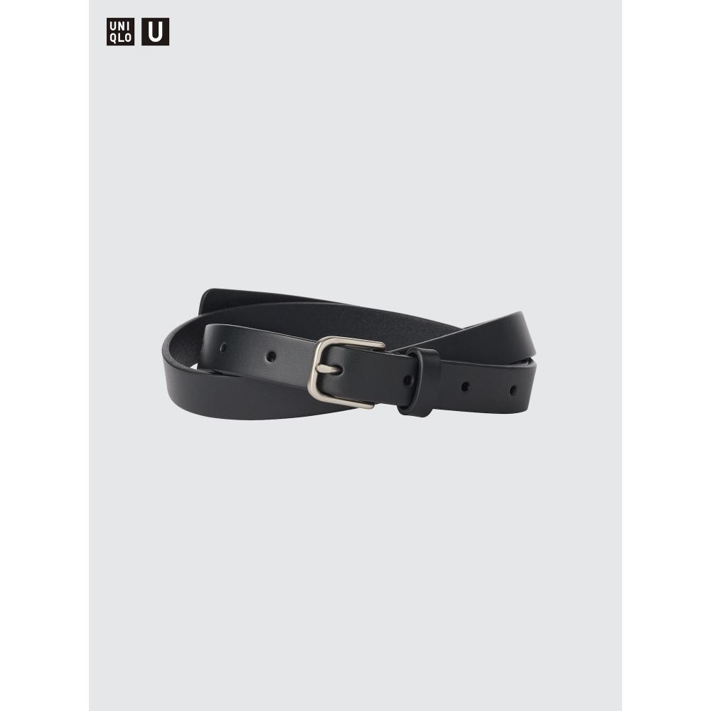 Uniqlo Japan Narrow Long Leather Belt