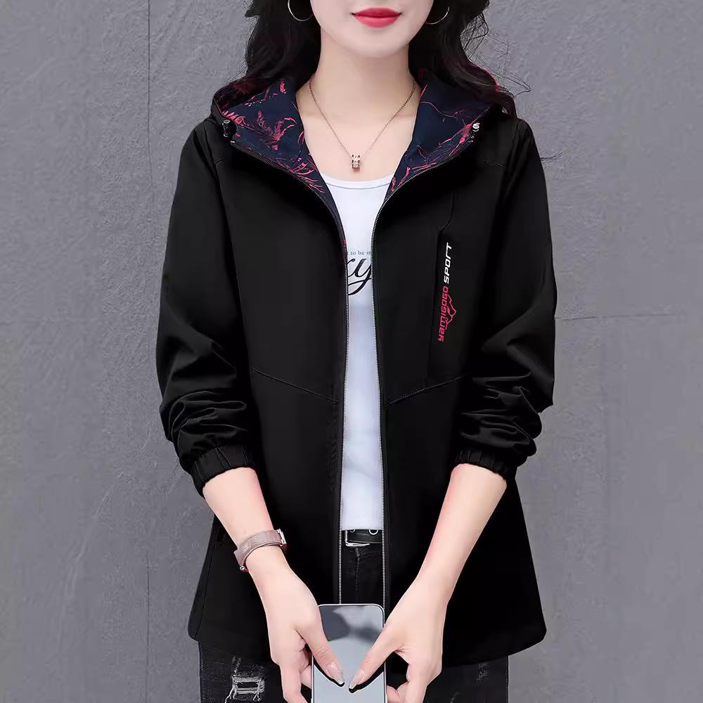 

Женская свободная бейсбольная куртка весна/осень 2025 года с двумя сторонами 4XL