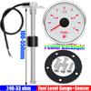 Waterproof 7 Color Backlight 52mm Fuel Level Gauge 240-33ohm Fuel Level Sensor 100~550mm for Car Marina Boat Yacht 12V24V