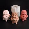 Realistic Hedgehog Candle Mold High Quality Silicone Candle Ornament Mold For Crafting Hedgehog Shaped Candle