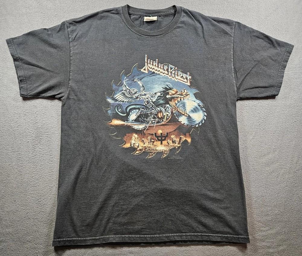 Judas Priest Тур Painkiller Винтажный Стиль Перепечатка Двусторонняя S–4XL Унисекс Футболка XXXL