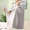 Flannel Double-layer Leg Covering Blanket Fall and Winter Students Nap Shawl Blanket Wearable Shawl Office