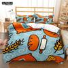 Cartoon Cute Print Digital Print Polyester Bedding Sets Covers Boys Bed Linen Set For Teens Bedding Set