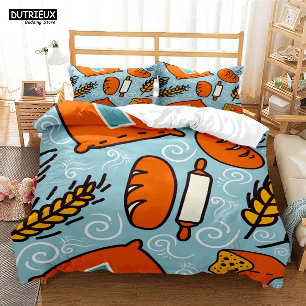 Cartoon Cute Print Digital Print Polyester Bedding Sets Child Kids Covers Boys Bed Linen Set For Teens Bedding Set