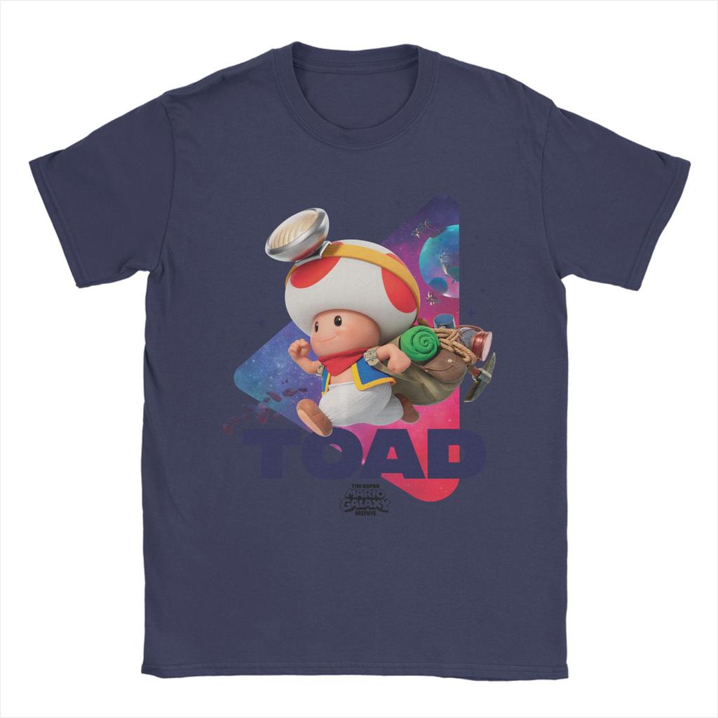The Super Marios Galaxy Movie Toad Galaxy Run TShirts for Unisex Women 100 Cotton T Shirts Short Sleeve Tees Gift Idea Clothing
