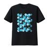 Blue spots Polka dot Womens T Shirt Black Large vintage Washed Soft streetwear Top For Everyday Wear designer clothes Versatile