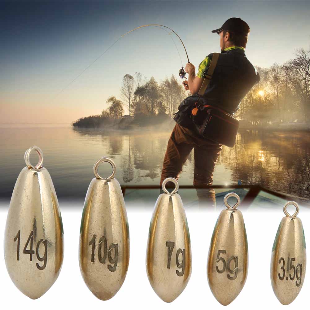 16 Stück Box Outdoor Angeln Kupferbleie Gewichte Angler Tackle Zubehör