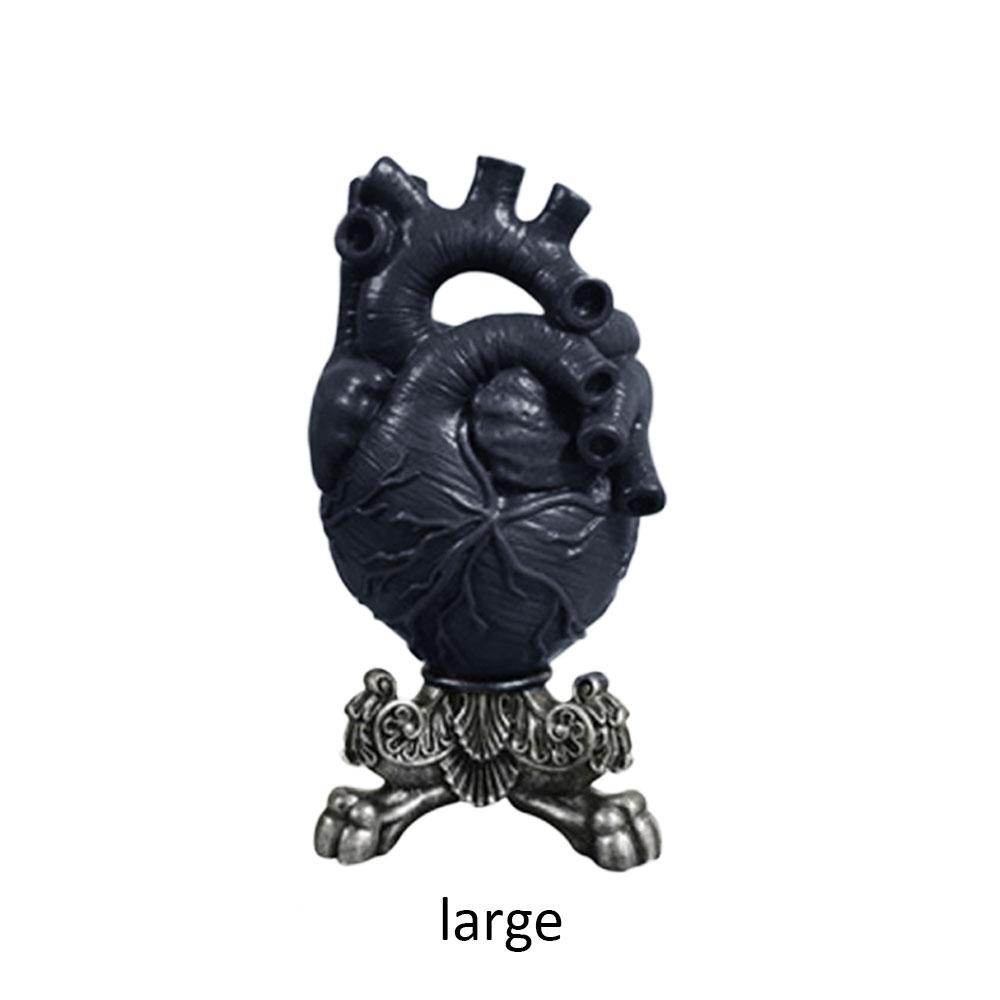Anatomical Heart Shape Flower Vase Nordic Style Pot Dried Sculpture Desktop Plant for Home Decor Ornament Gifts