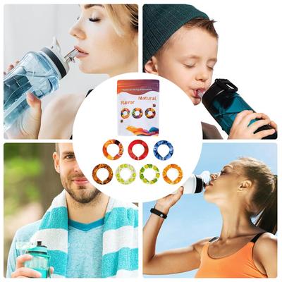 Pack Of 7pcs  Flavour Ring Pods For Water Bottles, Fruit Flavour Pods, 0 Sugar Calories Aroma Capsules