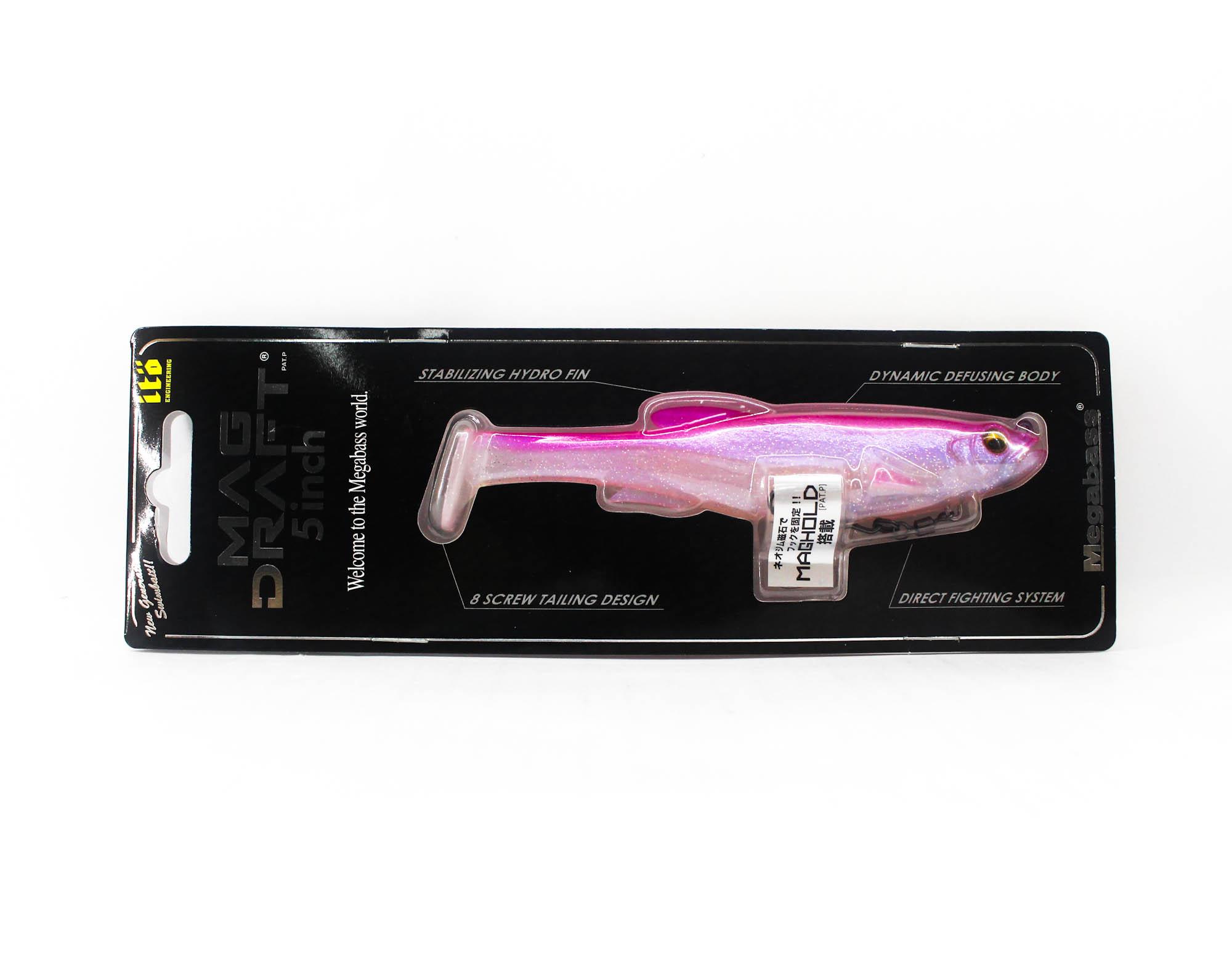 Мягкая приманка Megabass Mag Draft 5 дюймов, тонущая, Pink Back Shad (8254)