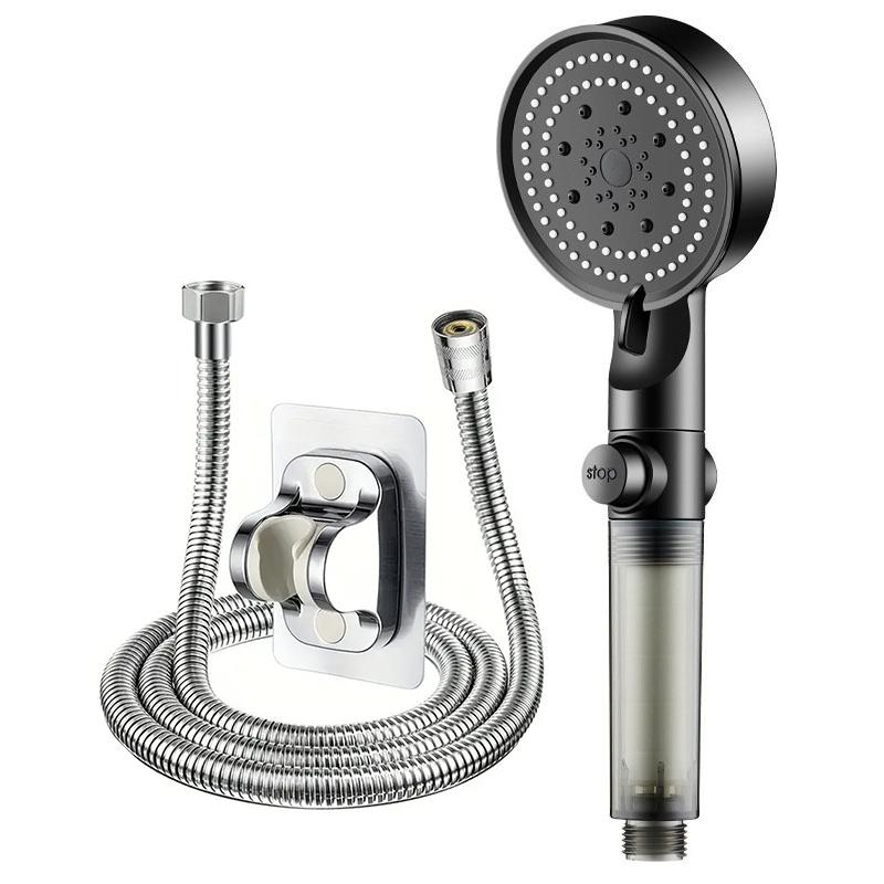 Five-speed High-pressure Shower Head PP Cotton Filter Home Bathroom Shower Bathroom Accessories Set