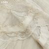1PC LOZUJOJU Elegant European Embroidered Three-dimensional Sheer Curtain 260cm Height Tulle for Living Room Bedroom Window Decoration Home Decor