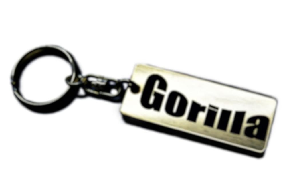 Gorilla Gold Black Double Ring Acrylic Original Keychain 50 AB27 Z50J Custom Parts A-601-1 &