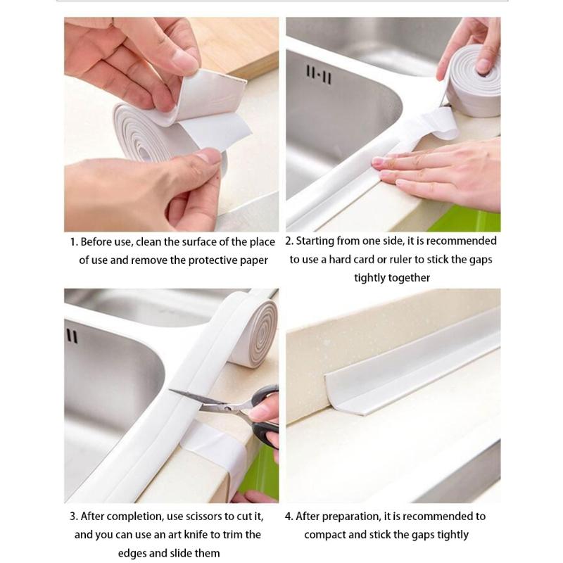 Caulk Tape Sealing Tape for Countertops, Sink, Bathroom, Shower, Bathtub, Tile