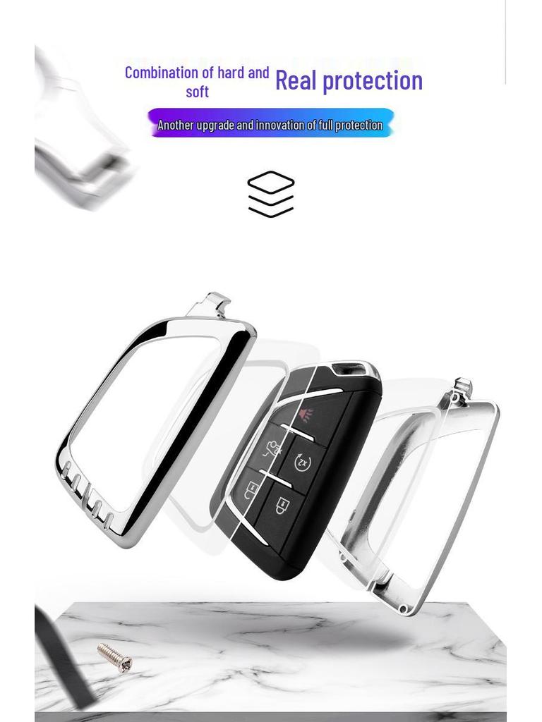Cadillac ATLS/XTS/XT4/XT5/CT6/SRX Metal Car Key Case Keychain